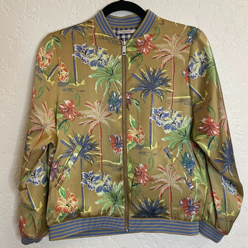 SCOTCH & SODA Reversible Bomber Jacket SIZE XS